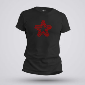 Star Black T-Shirt - Red Star