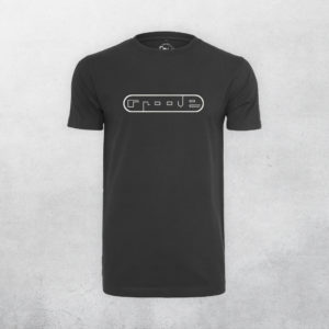 Groove Black T Shirt - Silver Groove